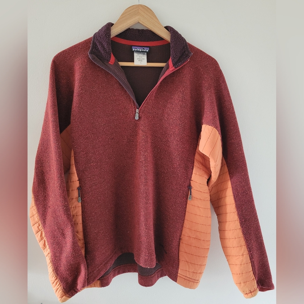 LAST CHANCE 1/4 Zip Patagonia Dervish Sweater (L)